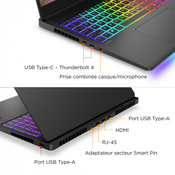 HP OMEN MAX Gaming 16-ak0008nf Copilot+ PC AMD Ryzen AI 9 375 Ordinateur portable 40,6 cm (16") WQXGA 32 Go DDR5-SDRAM 1 To SSD