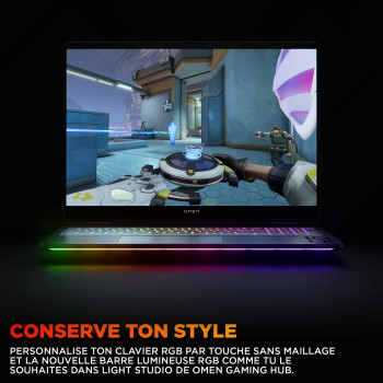 HP OMEN MAX Gaming Laptop 16-ah0033nf Intel Core Ultra 9 275HX Ordinateur portable 40,6 cm (16") WQXGA 64 Go DDR5-SDRAM NVIDIA