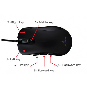 SureFire Condor Claw souris Gaming Droitier USB Type-A Optique 6400 DPI