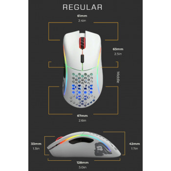 Glorious Gaming Model D souris Droitier USB Type-A Optique 12000 DPI