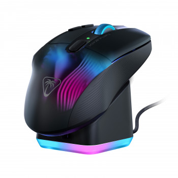 Turtle Beach Kone XP Air - Souris gaming RGB ergonomique, personnalisable et sans fil, capteur optique 19 000 PPP, autonomie de