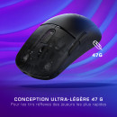 Turtle Beach Burst II Air - Souris gaming sans fil 2,4 GHz   ultralégère avec 47 g, touches optiques, symétrique, capteur