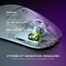 Turtle Beach Burst II Air - Souris gaming sans fil 2,4 GHz   ultralégère avec 47 g, touches optiques, symétrique, capteur