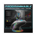 Spirit of Gamer S-EM50BK souris Gaming Droitier RF Wireless + Bluetooth + USB Type-C Optique 8000 DPI