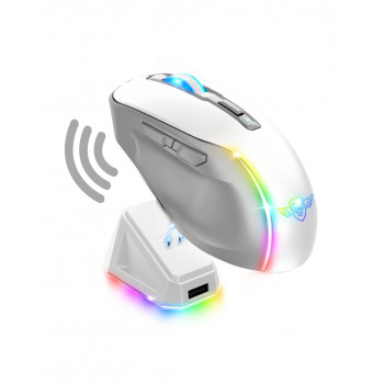 Spirit of Gamer S-EM50WT souris Gaming Droitier RF Wireless + Bluetooth + USB Type-A Optique 8000 DPI