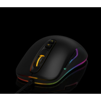 QPAD DX-30 souris Gaming Ambidextre USB Type-A Opto-mécanique 2800 DPI