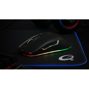 QPAD DX-80 souris Gaming Ambidextre USB Type-A Opto-mécanique 8000 DPI