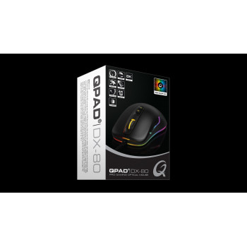 QPAD DX-80 souris Gaming Ambidextre USB Type-A Opto-mécanique 8000 DPI