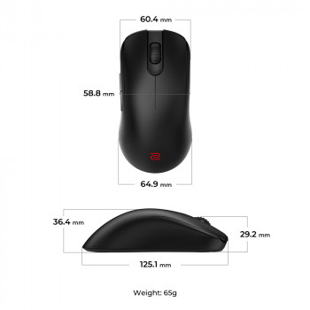 ZOWIE FK2-DW souris Gaming Droitier RF sans fil 3200 DPI