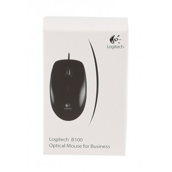 Logitech B100 souris Bureau Ambidextre USB Type-A Optique 800 DPI
