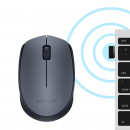 Logitech M170 Grey-K souris Bureau Ambidextre RF sans fil Optique 1000 DPI