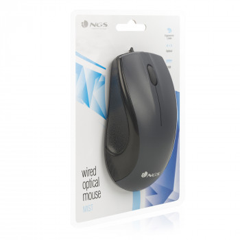 NGS Black Mist souris Bureau Droitier USB Type-A Optique 800 DPI