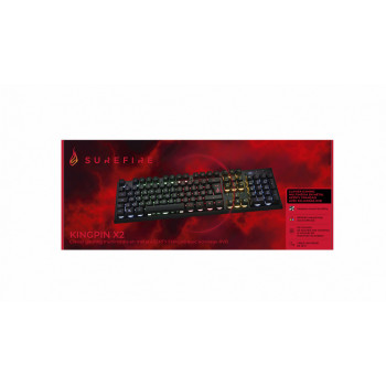 Verbatim KingPin X2 clavier Gaming USB AZERTY Français Noir