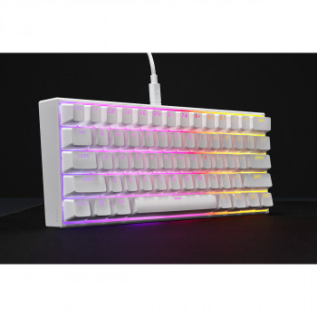 Corsair GAMER MÉCANIQUE (CHERRY MX RED) K65 MINI 60% RGB (BLANC) clavier Gaming AZERTY Français