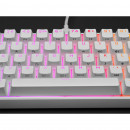 Corsair GAMER MÉCANIQUE (CHERRY MX RED) K65 MINI 60% RGB (BLANC) clavier Gaming AZERTY Français