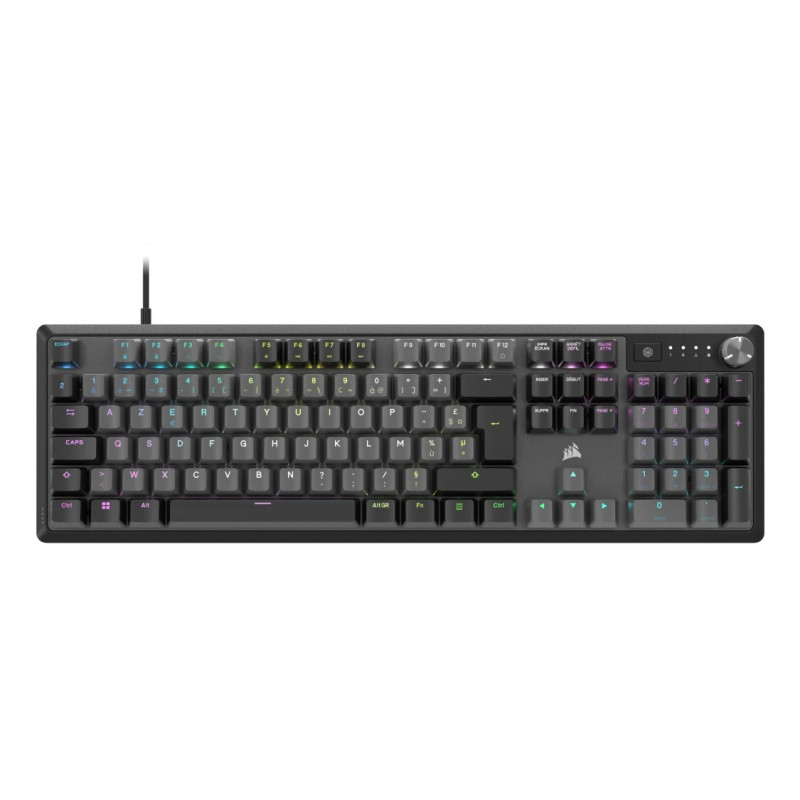 Corsair K70 CORE RGB clavier Gaming USB AZERTY Français Gris
