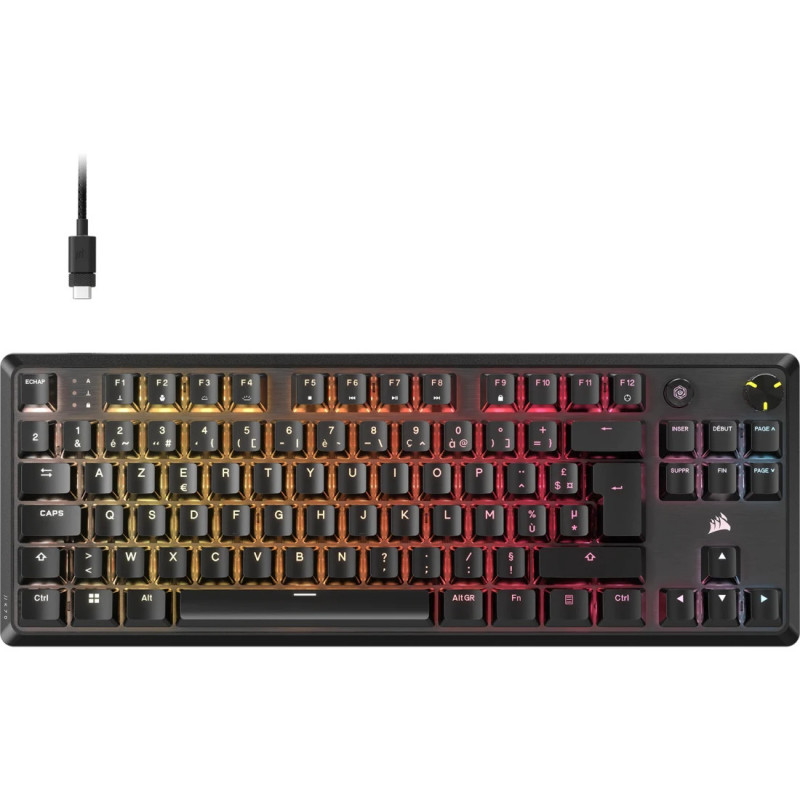 Corsair K70 CORE TKL clavier Gaming USB QWERTY Français Noir