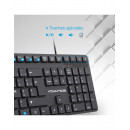 Advance Tapes WORKMATE clavier maison bureau USB AZERTY Noir