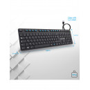 Advance Tapes WORKMATE clavier maison bureau USB AZERTY Noir