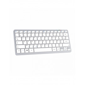 Advance Tapes SMARTKEY PLUS clavier maison bureau USB + Bluetooth AZERTY Aluminium, Blanc