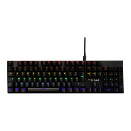 The G-Lab Keyz Carbon EX clavier Gaming USB AZERTY Français Noir