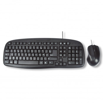 MCL ACK-2012 N clavier Souris incluse Universel USB AZERTY Français Noir