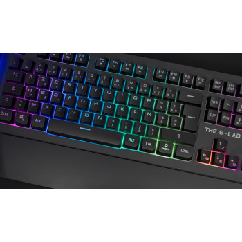 The G-Lab Keyz Palladium clavier Gaming USB AZERTY Français Noir
