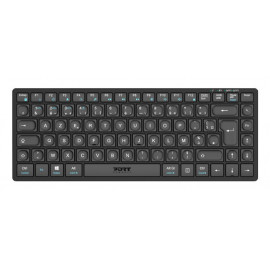 Port Designs 911001FR clavier maison bureau RF sans fil + Bluetooth AZERTY Français Noir