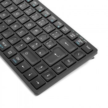 Port Designs 911001FR clavier maison bureau RF sans fil + Bluetooth AZERTY Français Noir