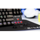 The G-Lab Keyz Mercury clavier Gaming USB AZERTY Français Noir