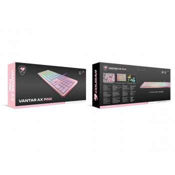 COUGAR Vantar AX clavier Gaming USB AZERTY Français Rose