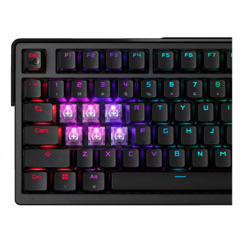 ASUS ROG Azoth Extreme clavier Gaming USB + RF Wireless + Bluetooth QWERTZ Français Noir