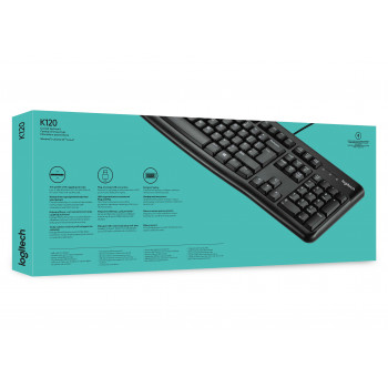 Logitech Keyboard K120 for Business clavier Universel USB AZERTY Français Noir