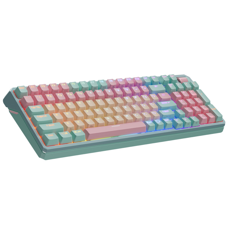 Cooler Master Peripherals MK770 clavier Universel USB + RF Wireless + Bluetooth QWERTY Français Turquoise