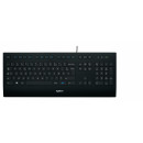 Logitech K280E Pro f  Business clavier Bureau USB AZERTY Français Noir