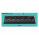 Logitech K280E Pro f  Business clavier Bureau USB AZERTY Français Noir