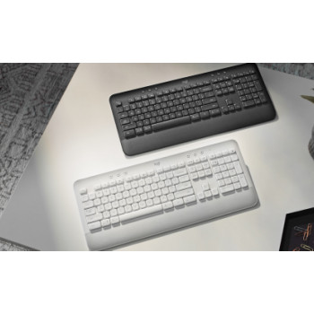Logitech 920-010914 clavier Bureau Bluetooth AZERTY Français Graphite