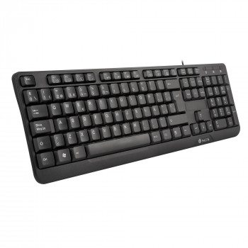 NGS FunkyV3, QWERTY, ES clavier Maison USB Espagnole Noir