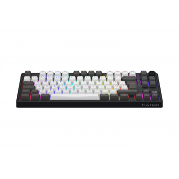 HATOR Skyfall Pro Wireless 80 clavier Gaming USB + RF Wireless + Bluetooth QWERTY Anglais britannique Noir, Gris