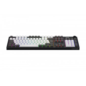 HATOR Skyfall Pro Wireless 100 clavier Gaming USB + RF Wireless + Bluetooth QWERTY Anglais britannique Noir, Gris