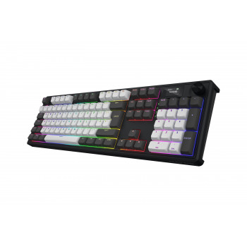 HATOR Skyfall Pro Wireless 100 clavier Gaming USB + RF Wireless + Bluetooth QWERTY Anglais britannique Noir, Gris