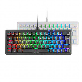 Mars Gaming MKMINIPRO clavier USB Français Blanc