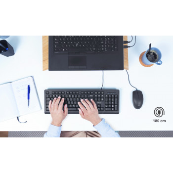 Trust Primo clavier Bureau USB AZERTY Français Noir