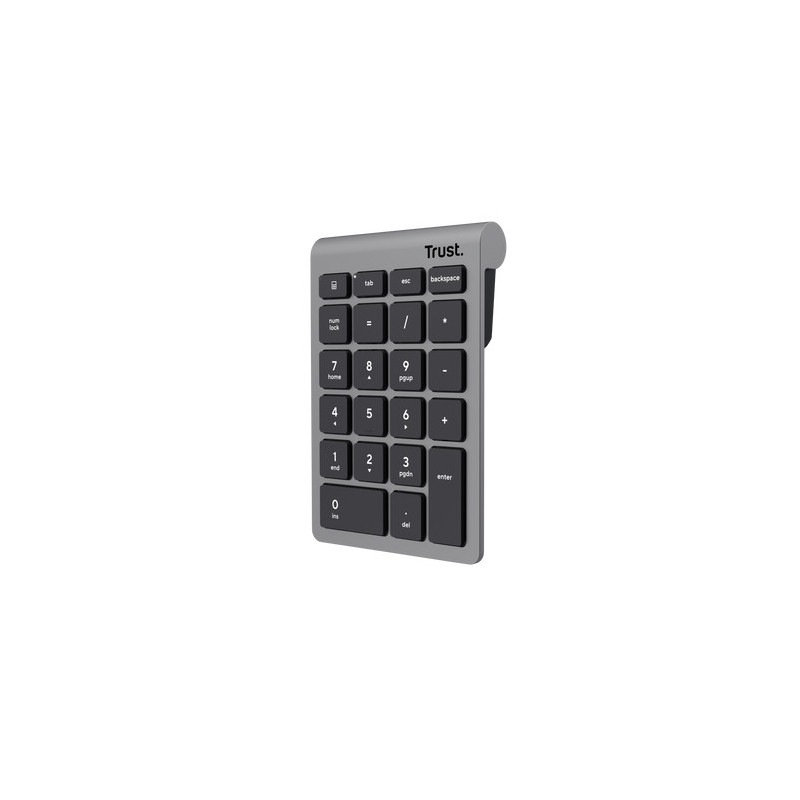 Trust Xalas clavier numérique PC portable de bureau RF sans fil Argent
