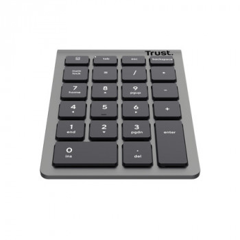 Trust Xalas clavier numérique PC portable de bureau RF sans fil Argent