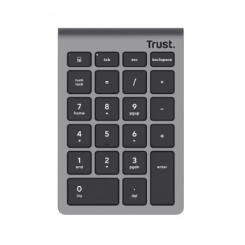 Trust Xalas clavier numérique PC portable de bureau RF sans fil Argent