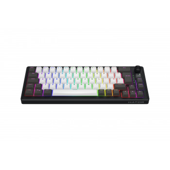 HATOR Skyfall Pro Wireless 65 clavier Gaming USB + RF Wireless + Bluetooth QWERTY Anglais britannique Noir, Gris