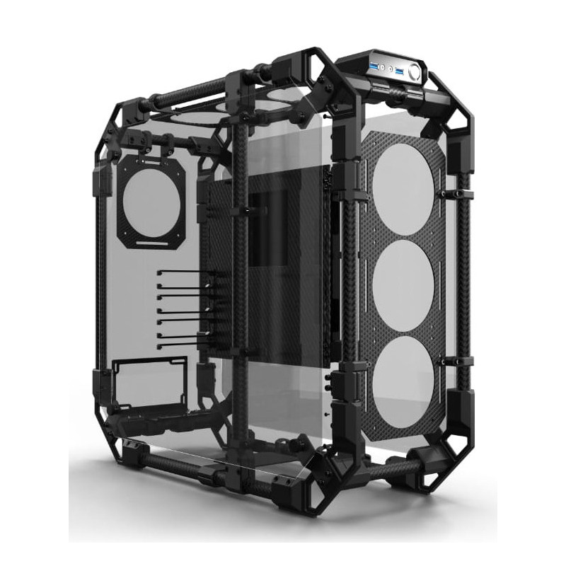 Alphacool Apex Skeleton Full Tower Noir, Charbon