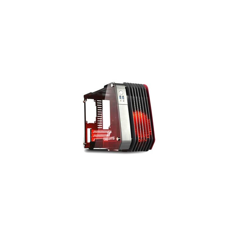 Enermax SteelWing ECB2010R Micro Tower Noir, Rouge