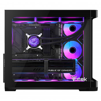 itek DARK CAVE CURVED Tower Noir